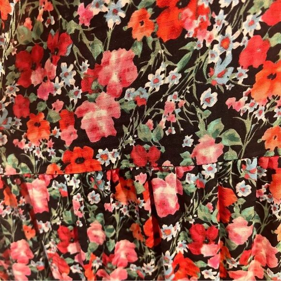 Zara Dress Maxi Floral Ruffle Tiered 4786/264/800/M Size Medium - Picture 6 of 11